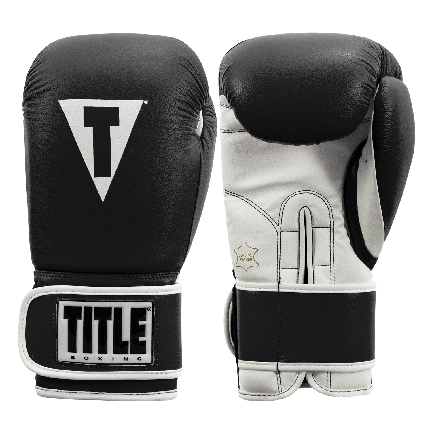 TITLE Boxing Pro Style Leather Training Boxing Gloves 3.0 - Premium Leather Punching Mitts for Boxing, MMA & Kickboxing - Ideal for Training, Sparring & Fitness Workouts
