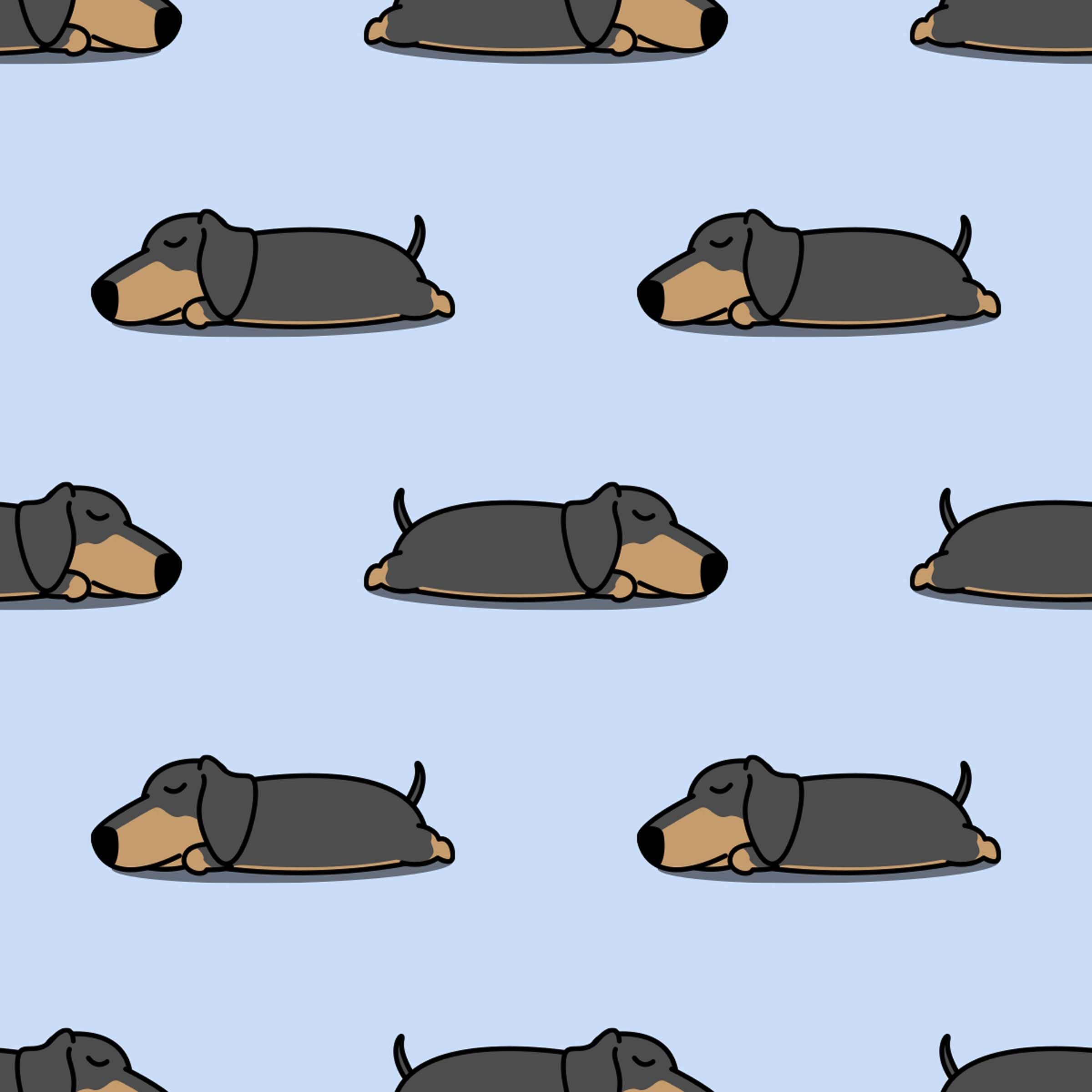 Premium Wiener Dog Gift Wrap - Cute Cartoon Black Brown Dachshund Wrapping Paper for Christmas, Birthday & Party Decorations (20