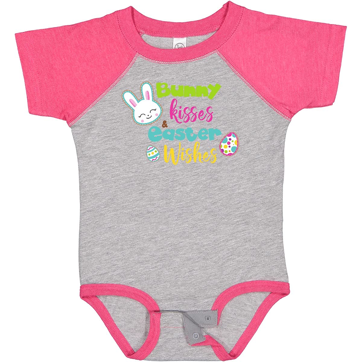 Easter Bunny Kisses Baby Bodysuit - Cute Easter Egg Outfit