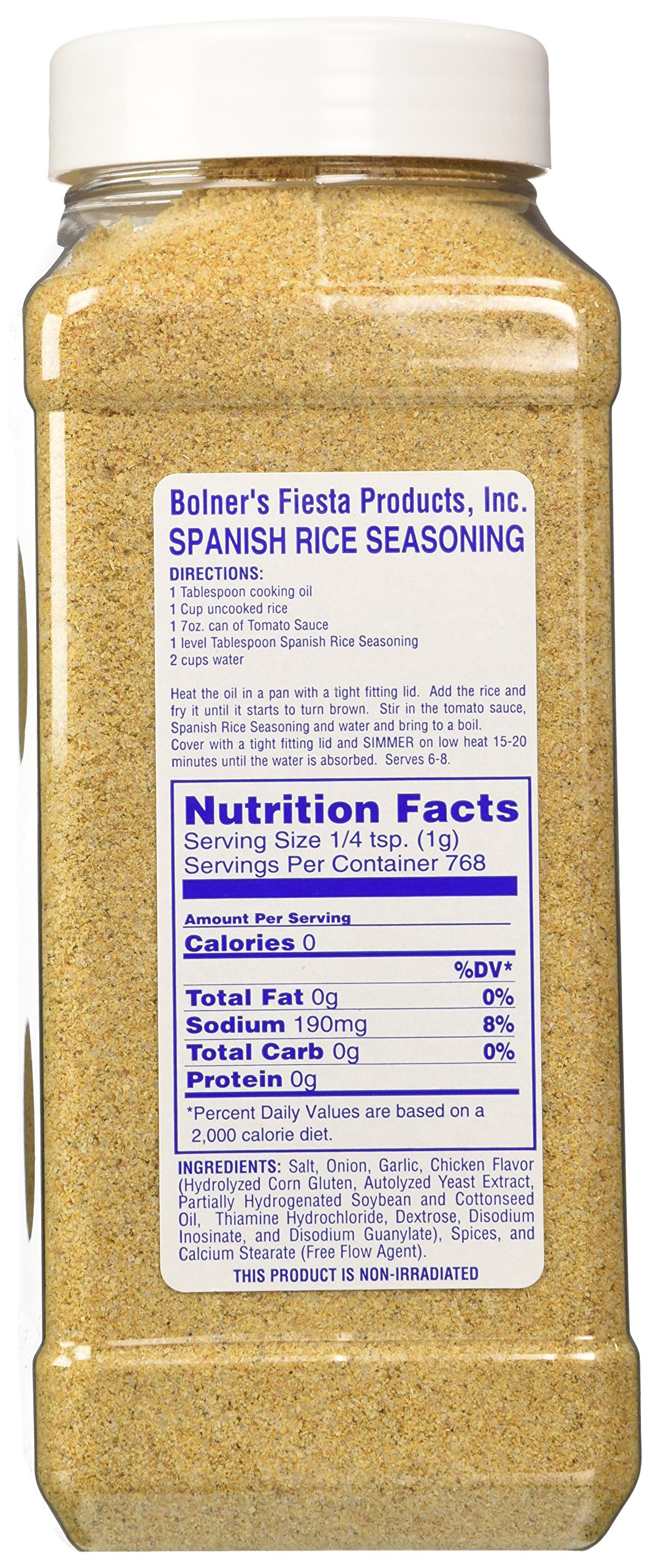 Bolner's Fiesta Extra Fancy Spanish Rice Seasoning Mix - 27 Oz (Pack of 1) | Authentic Tex-Mex Flavor | Perfect for Rice Dishes, Tacos, Burritos & Mexican Cuisine