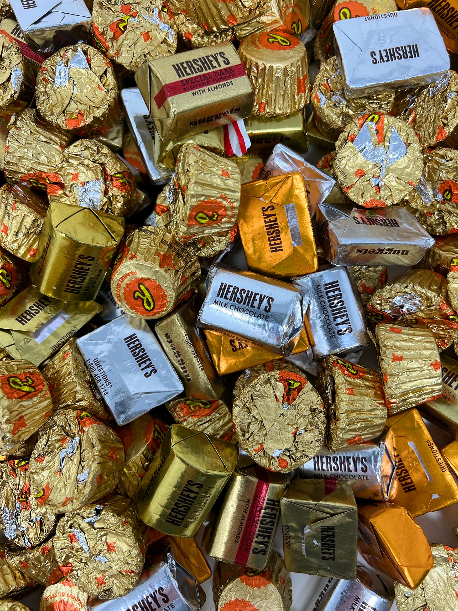 Hershey's Mini Peanut Butter Cups Chocolate 7 Lbs Bulk Candy - Party & Office Snacks