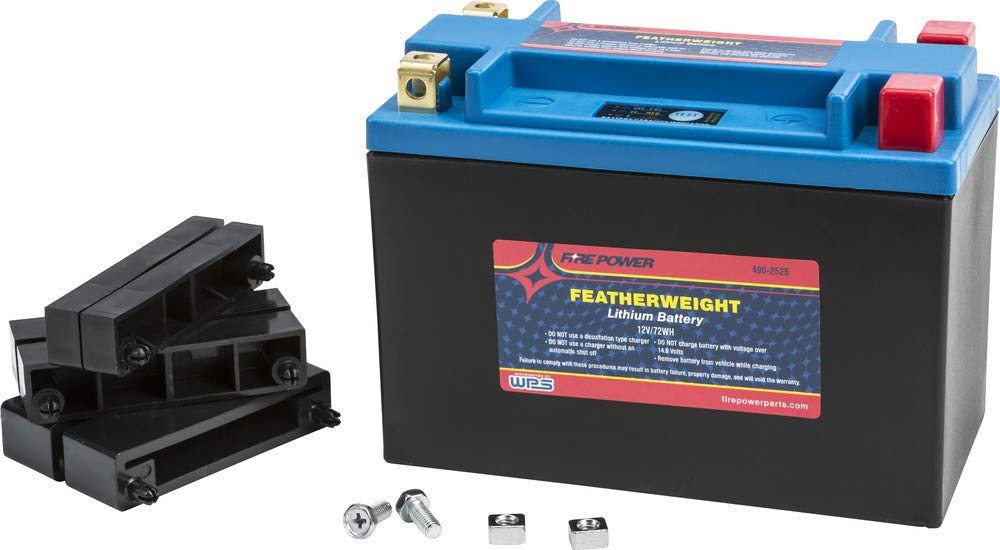 Fire Power Featherweight Lithium Battery 380CCA - Compatible with Kawasaki KAF 620 Mule 3010 Trans 4X4 (2005-2007 Models) | Lightweight & Powerful Replacement Battery for ATV, UTV & Off-Road Vehicles | Perfect for Outdoor Adventures, Hunting & Farm Work