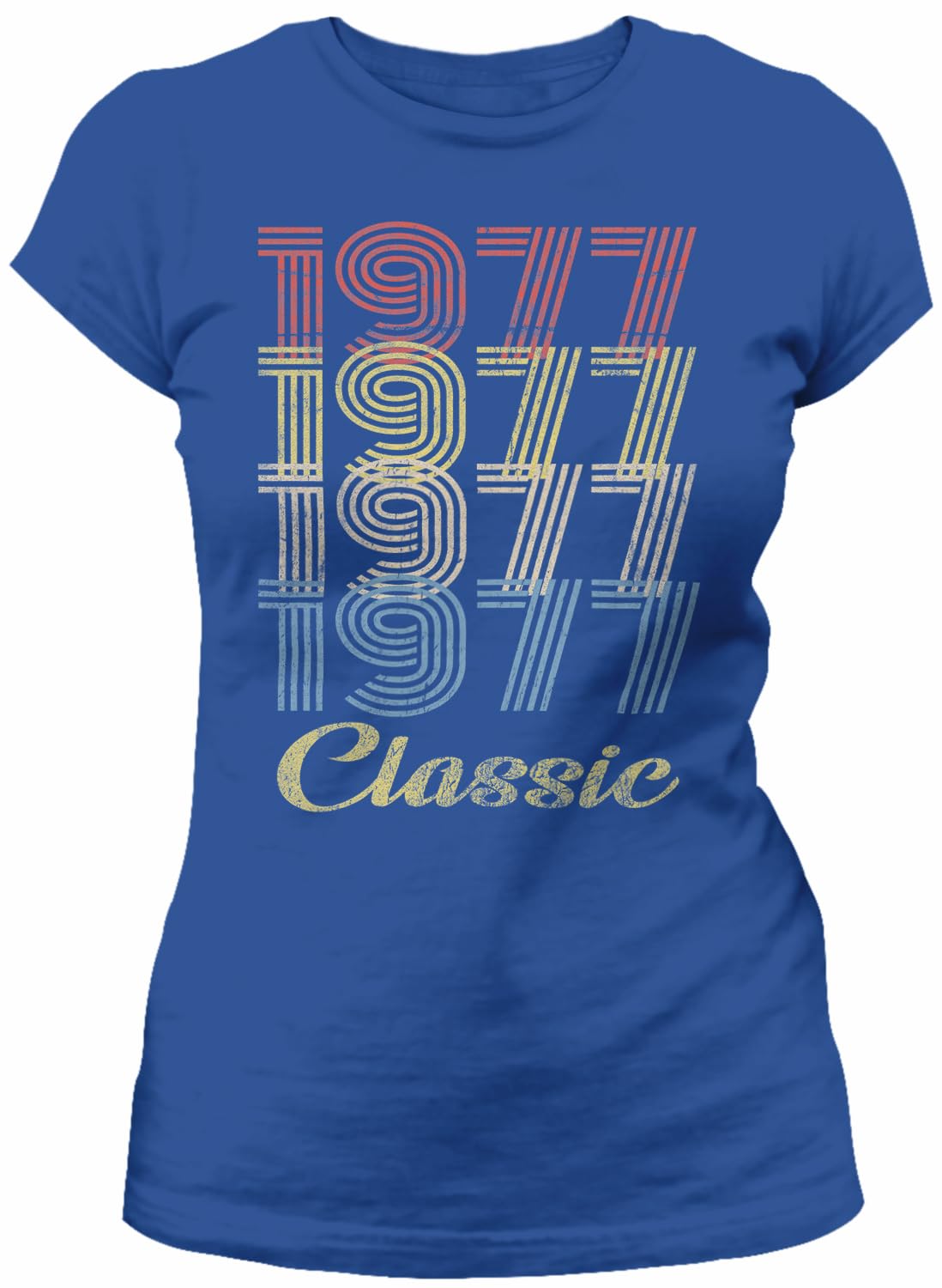 1977 Vintage 48th Birthday T-Shirt for Women - Classic Retro Design - Perfect 48th Birthday Gift Idea for Her - Great for Parties, Celebrations & Special Occasions