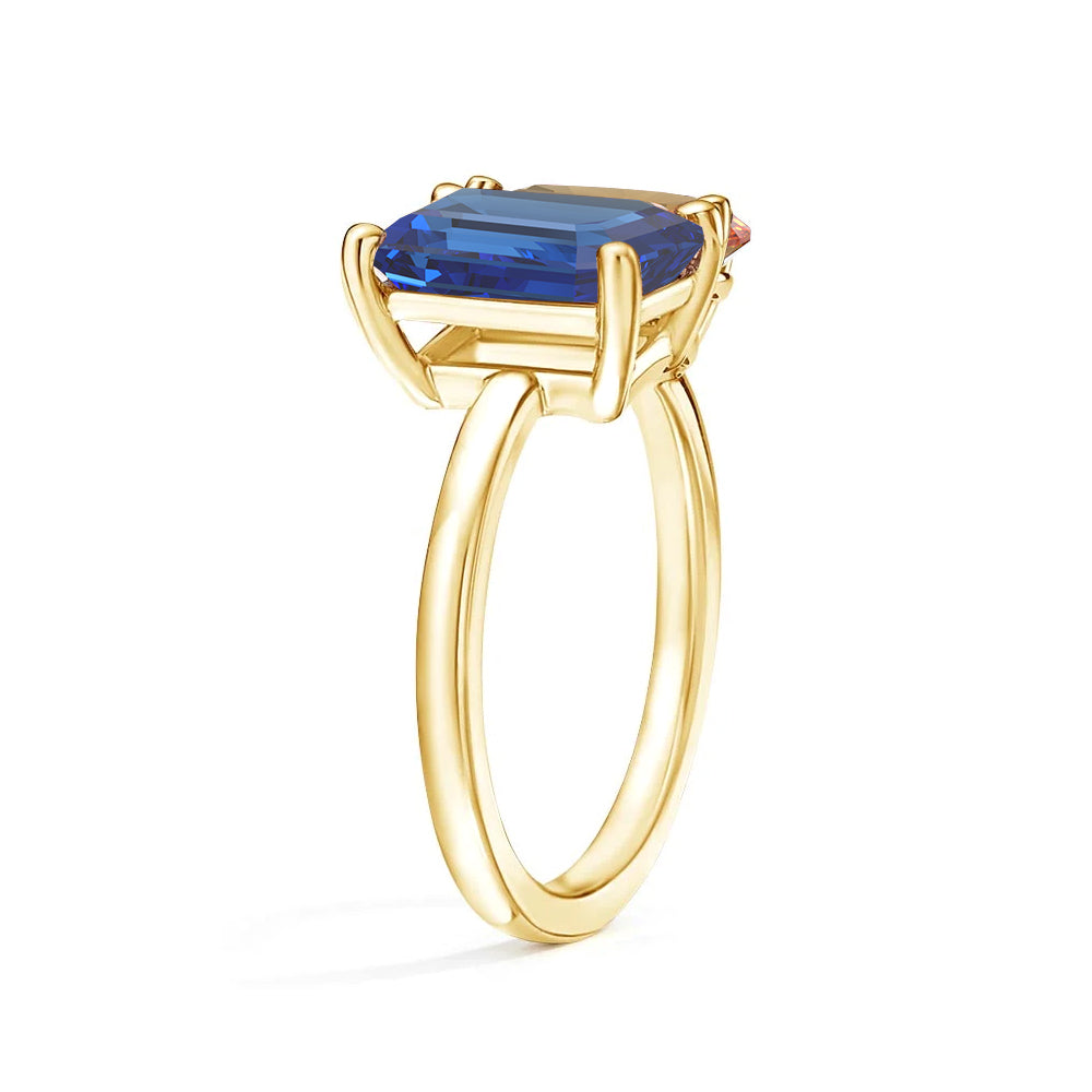 Toi et Moi Personalized Sapphire Birthstone Ring | Custom Anniversary Jewelry Gift for Her | Perfect for Weddings, Engagements & Romantic Occasions