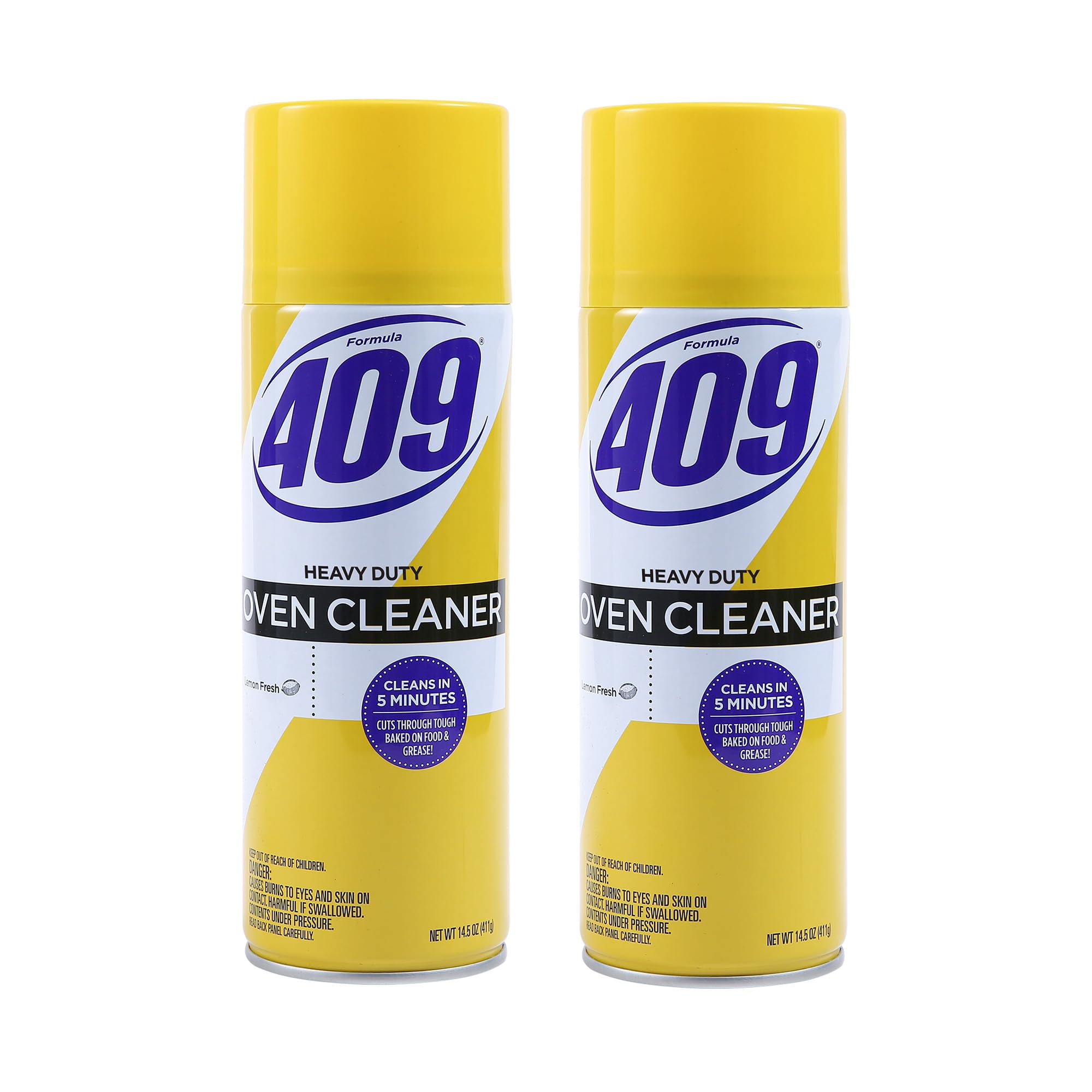 409 Heavy Duty Spray-On Oven Cleaner - Powerful Lemon Scent Degreaser for Stoves, Grills & Kitchen Appliances (14.5 Oz) | Cuts Through Tough Grease Instantly | Ideal for Oven Racks, Stovetops, BBQ Grills & Burnt-On Food Residue