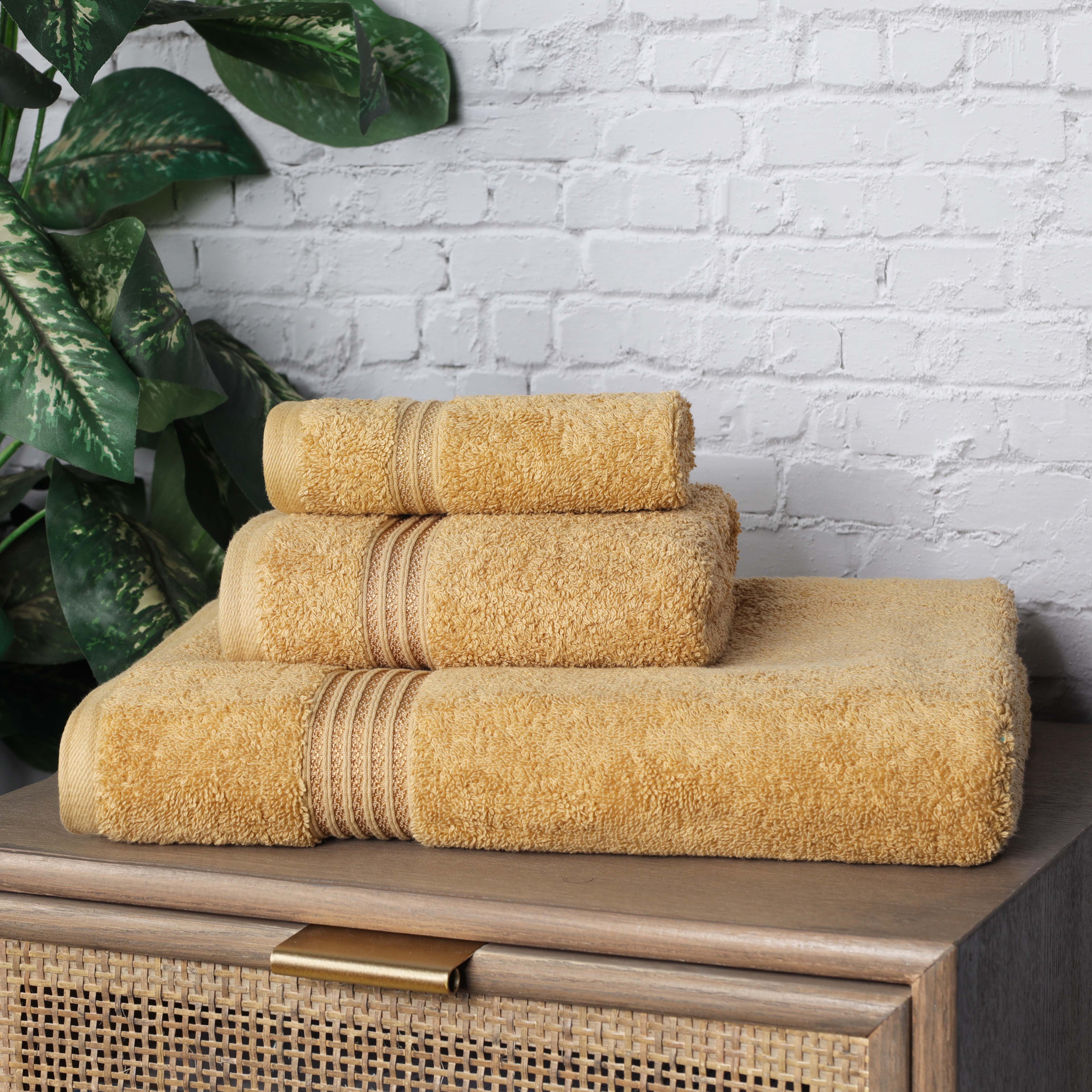 Premium Egyptian Cotton 3-Piece Towel Set - Ultra Soft, Highly Absorbent Bath Towels for Spa, Bathroom & Luxury Home Use