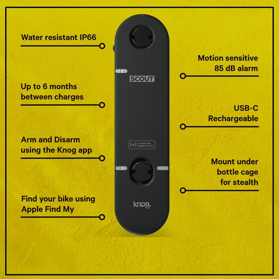 Knog Scout Bike Light - High Visibility Black Cycling Headlight for Night Riding & Commuting | USB Rechargeable, One Size Fits All Bicycles | Perfect for Urban Cycling, Mountain Biking & Road Safety