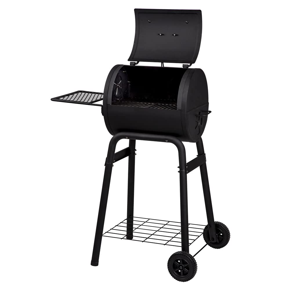 Portable Compact Charcoal Grill for Outdoor BBQ, Camping & Picnics - Lightweight Backyard Cooking with Adjustable Vents & Ash Pan