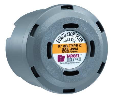 Federal Signal 97dB Backup Alarm - 3 Inch Dual Function Safety Alarm for Trucks, Forklifts & Heavy Equipment - Ideal for Construction Sites & Warehouses