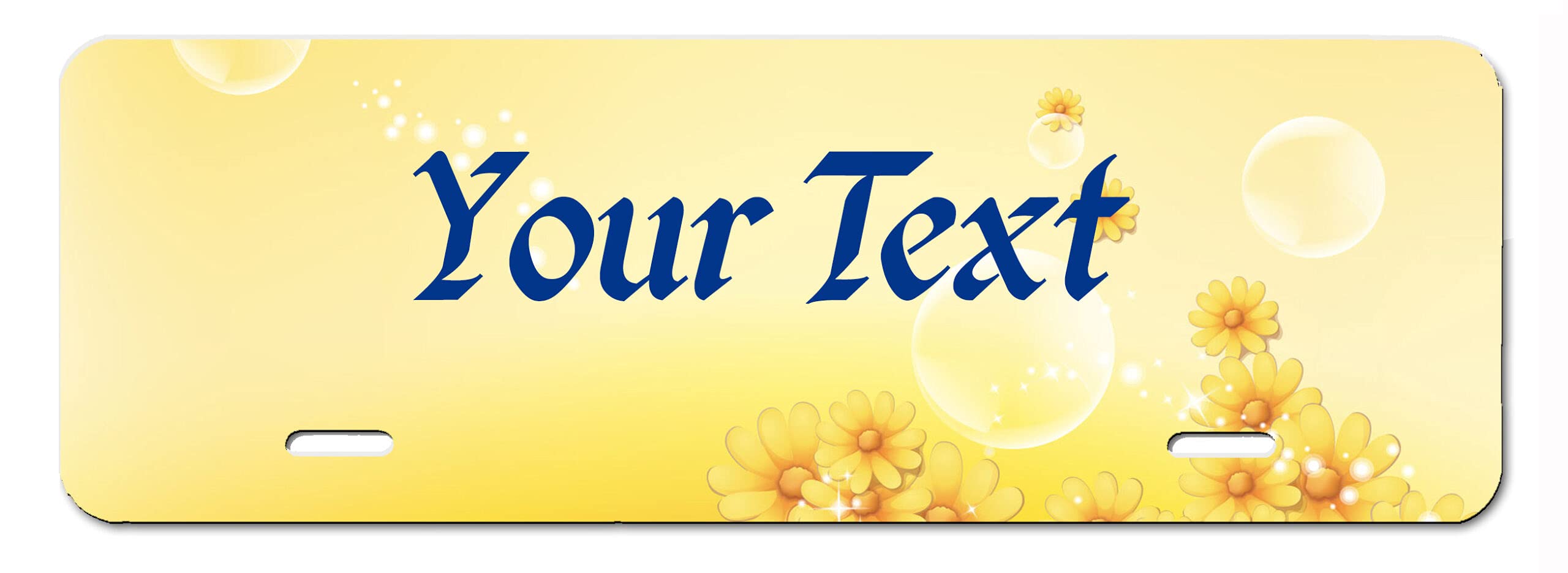 Custom License Plate Topper - 4X12 Rust-Free Thick Aluminum Personalized Car Plate for Front Bumper, Wheelchair, Mailbox & Signage | Durable USA-Made | Perfect for Car Enthusiasts, Gift Giving & Vehicle Customization
