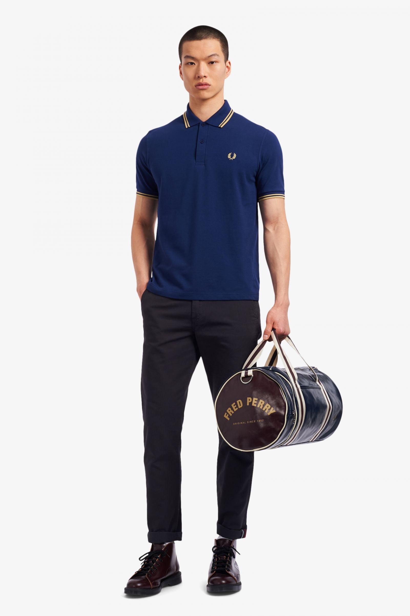 Fred Perry M12 Twin Tipped Polo Shirt - Classic Men's Casual Wear for Golf, Office & Everyday Style