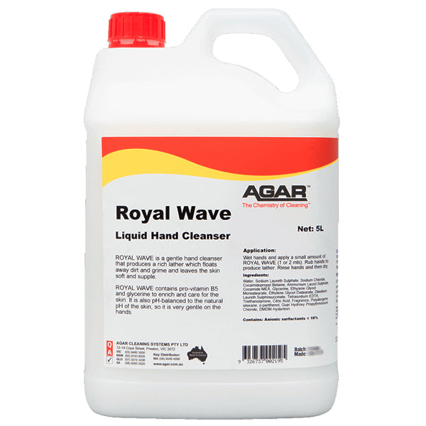 Royal Wave Liquid Hand Cleanser - Antibacterial & Moisturizing Hand Soap for Kitchen, Bathroom & Office Use