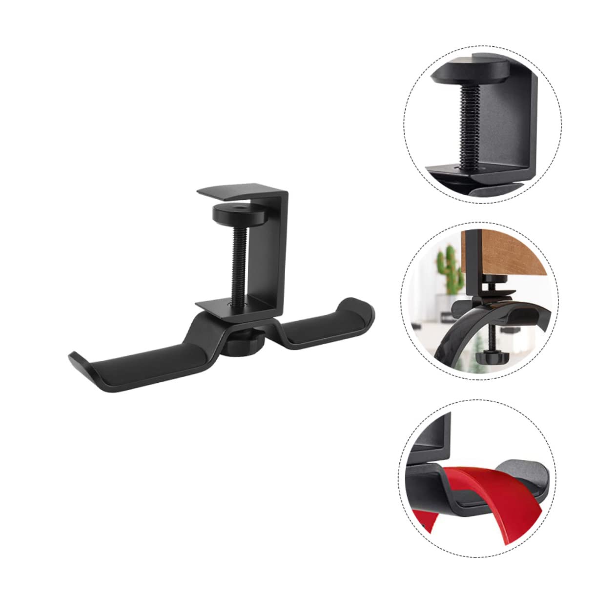 Premium Headphone Stand Holder - 3 Pack Desktop Headphone Hooks for Home & Office Storage | Space-Saving Headset Display Rack for Gaming, Music, and Workspace Organization