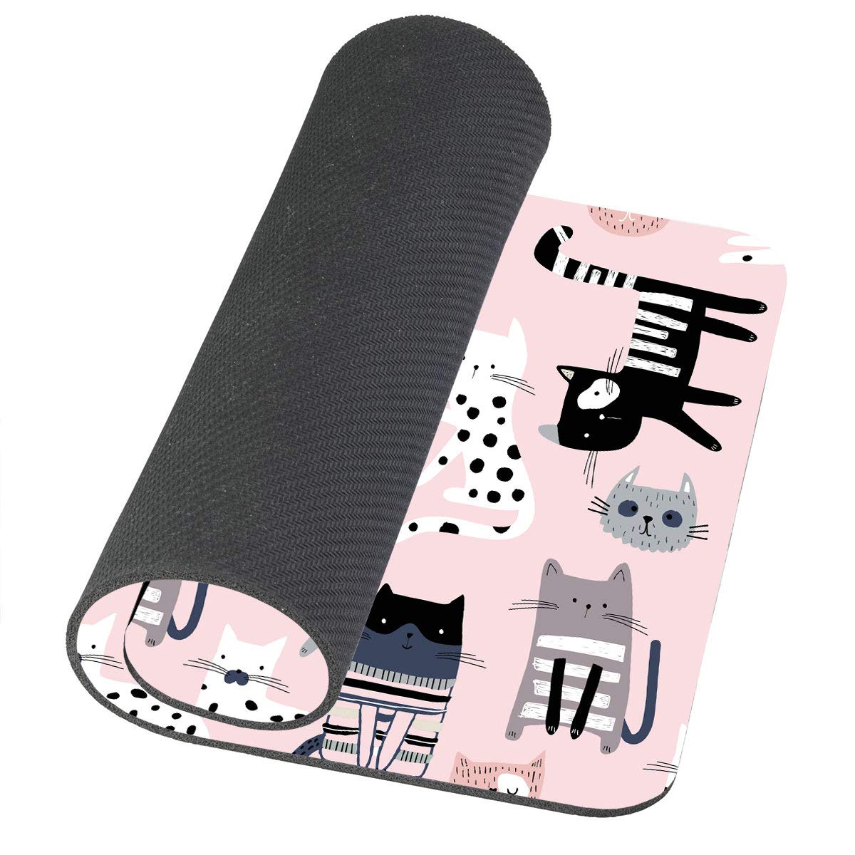 Colorful Cute Kittens Non-Slip Rubber Mouse Pad - 9.5
