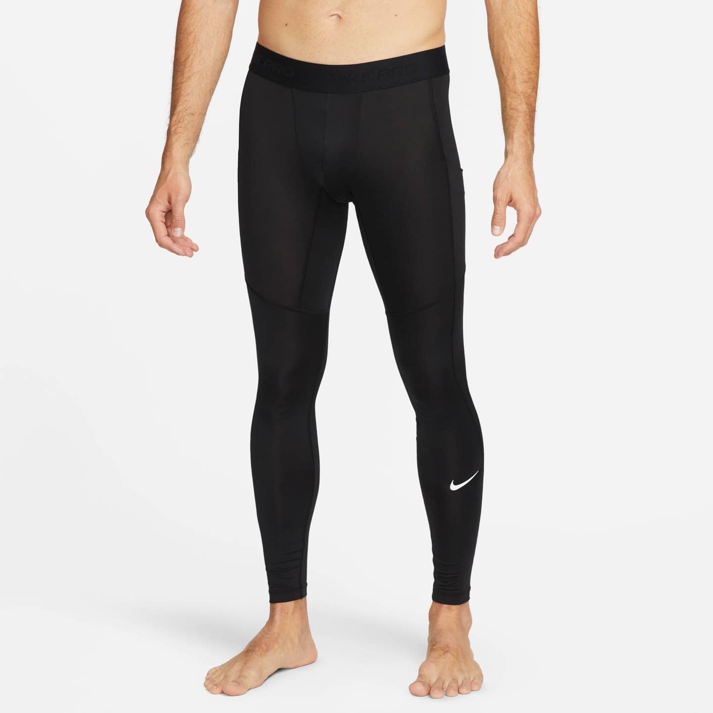 Nike Pro Men's Dri-FIT Compression Tights - Moisture-Wicking Workout Pants for Running, Gym & Training - Style FB7952