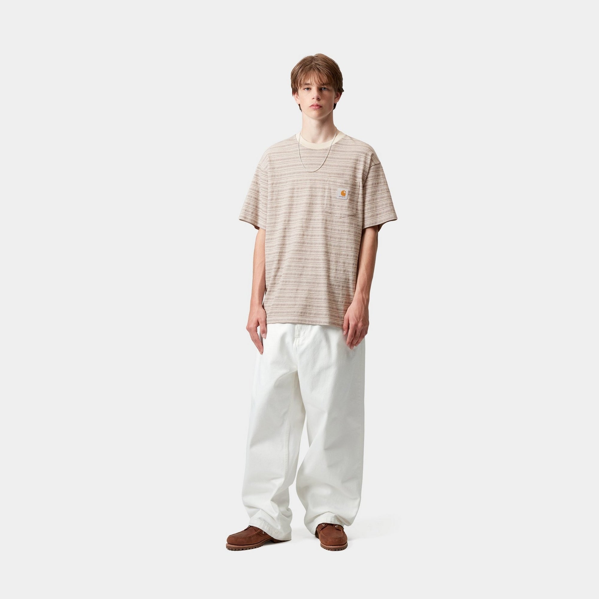 Gellar Stripe Pocket T-Shirt for Men | Casual Cotton Tee with Chest Pocket | Perfect for Everyday Wear, Outings & Relaxing