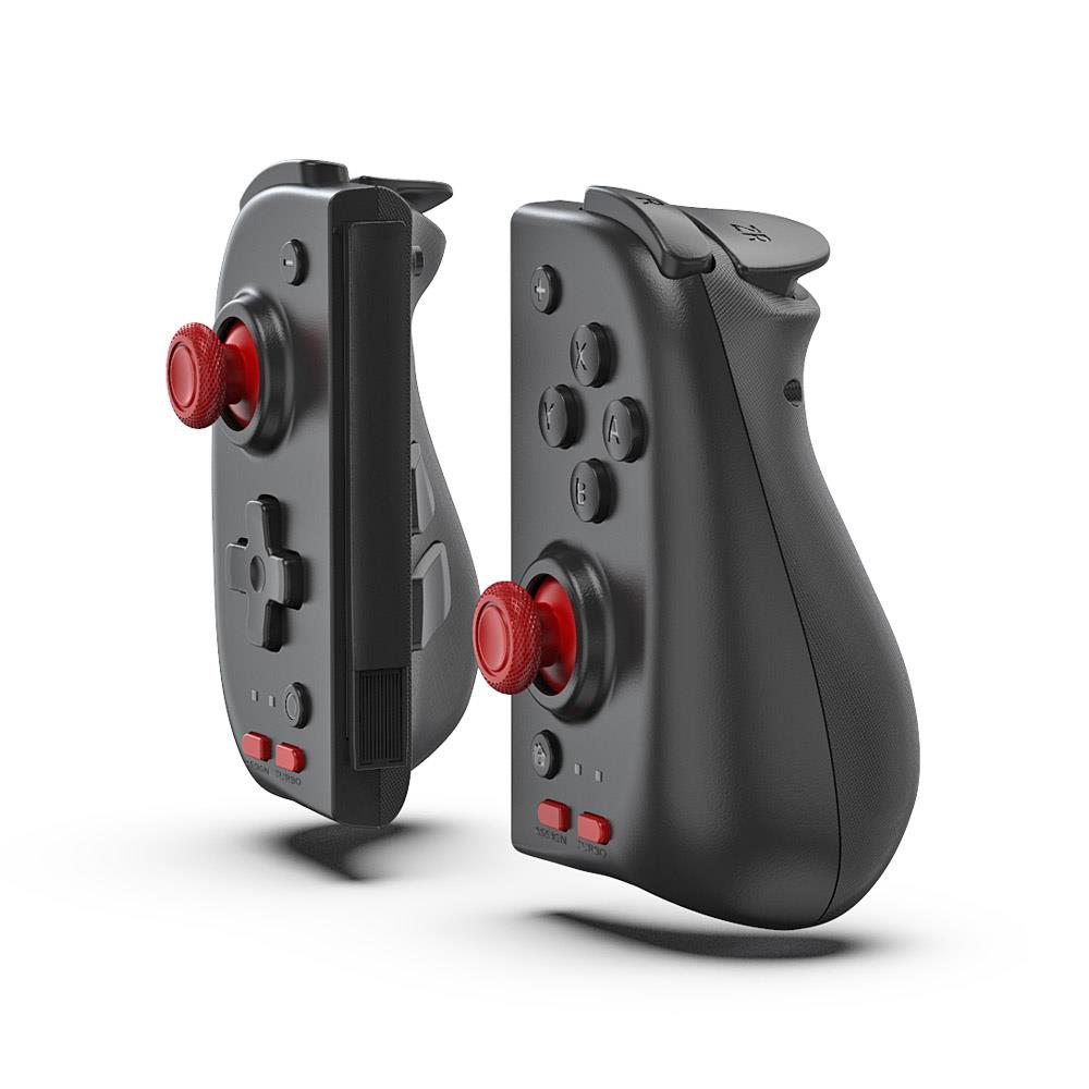 Programmable Enhanced Grip Controller Pair for Nintendo Switch - Ergonomic Design for Comfortable Gaming - Perfect for Multiplayer, Travel & Long Gaming Sessions
