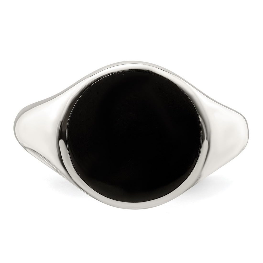 925 Sterling Silver Simulated Onyx Inlay Ring for Women | Elegant Gothic Jewelry | Perfect for Evening Parties, Date Nights & Special Occasions