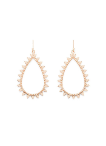 Marla Rose Gold Earrings for Women - Elegant 14K Gold Plated Hoop Earrings, Hypoallergenic & Lightweight - Perfect for Parties, Weddings & Everyday Wear