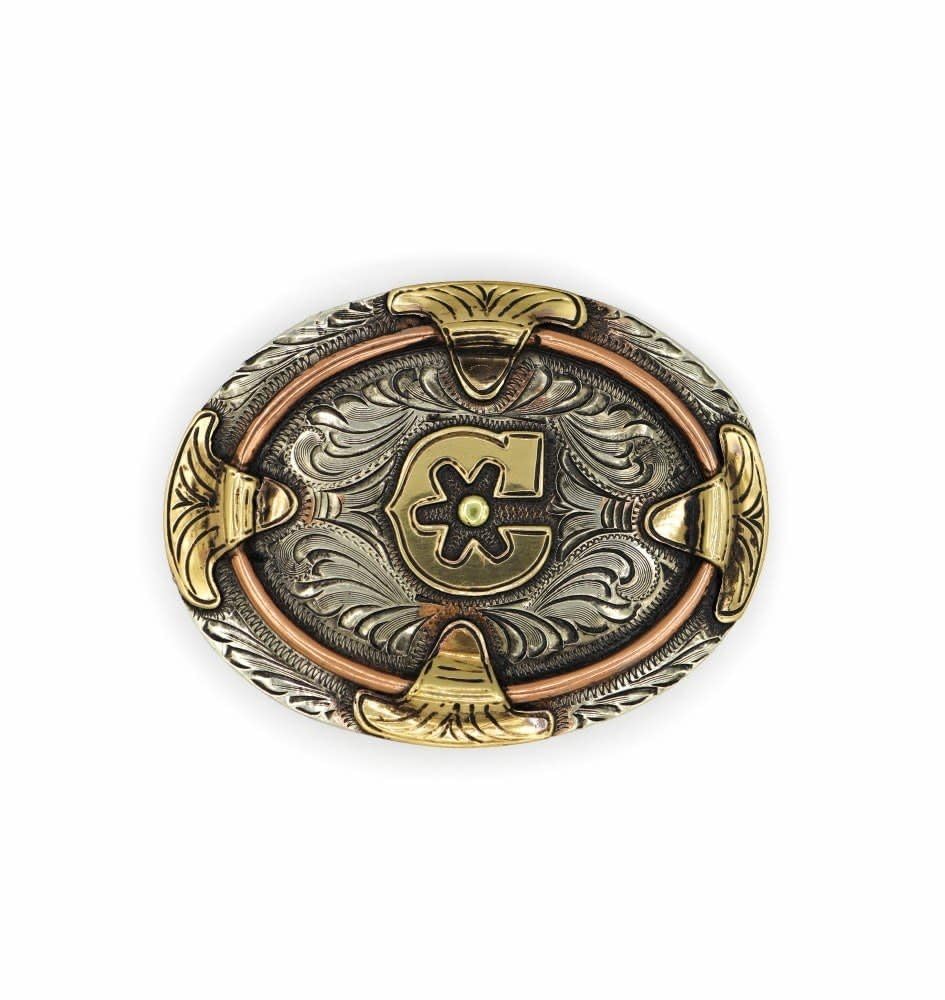 Oval Charros Kid Buckle for Boys (3.5