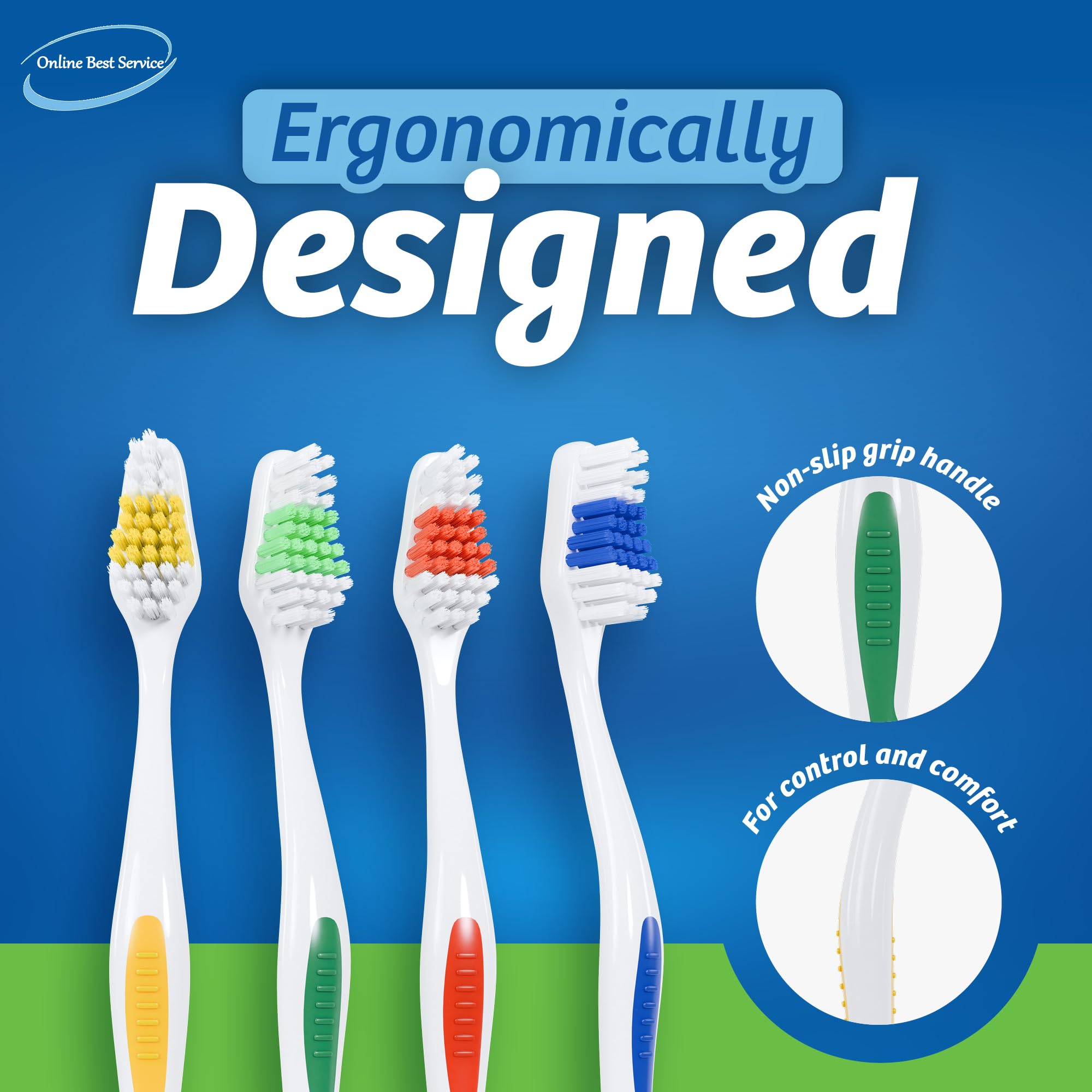 1000 Pack Bulk Standard Classic Toothbrushes - Soft Bristles for Gentle Cleaning - Perfect for Hotels, Schools, and Dental Offices