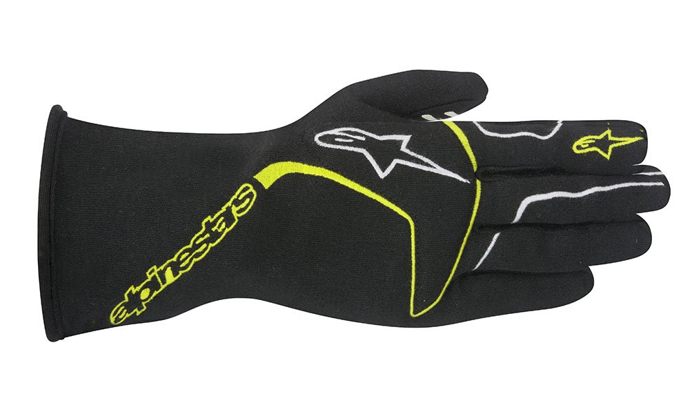 Alpinestars TECH 1 Race Gloves - Motorcycle Racing Gloves for Men, Durable Leather Protection for Track & Street Riding, Comfortable Fit for High-Performance Motorcycles