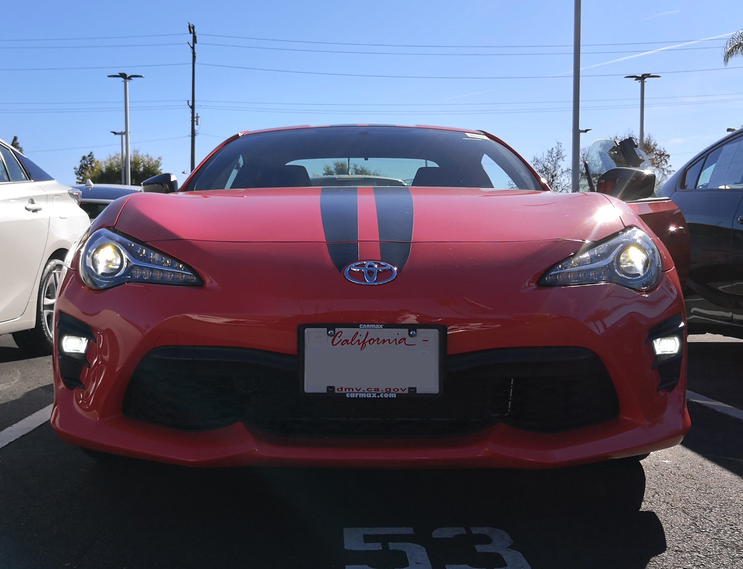 20W CREE LED DRL Fog Lights with Bezel Cover & Wiring Harness - Compatible with 2017-2021 Toyota 86 | High Visibility Daytime Running Lights for Enhanced Safety & Style