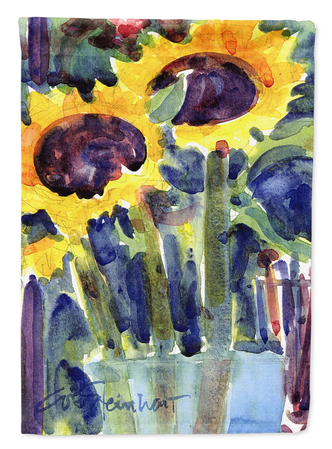 Caroline's Treasures 6049GF Sunflower Garden Flag - Decorative Outdoor Yard Banner for Mailbox, Patio, Flower Beds | Vibrant Multicolor Design | Perfect for Spring & Summer Garden Decor