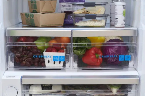 Frigidaire Gallery GRFN2023AF 20.0 Cu. Ft. Standard Depth French Door Refrigerator - Stainless Steel - Energy Efficient Kitchen Appliance for Modern Homes & Open Concept Living Spaces