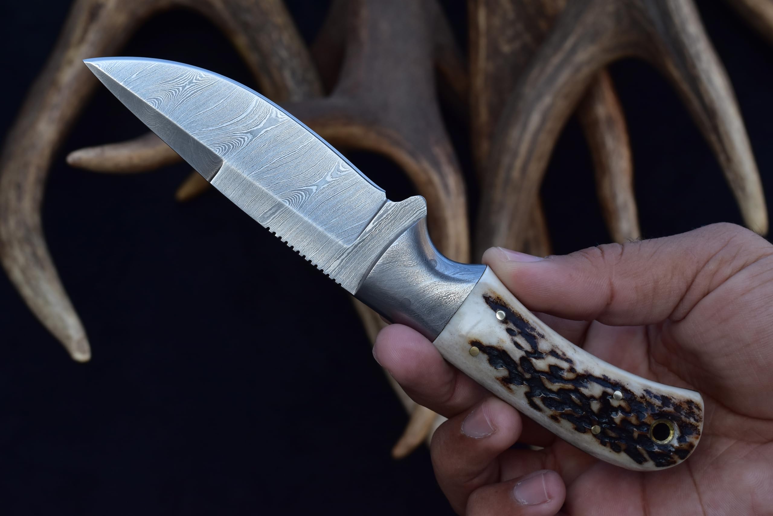 Handmade Damascus Steel Knife 7.5