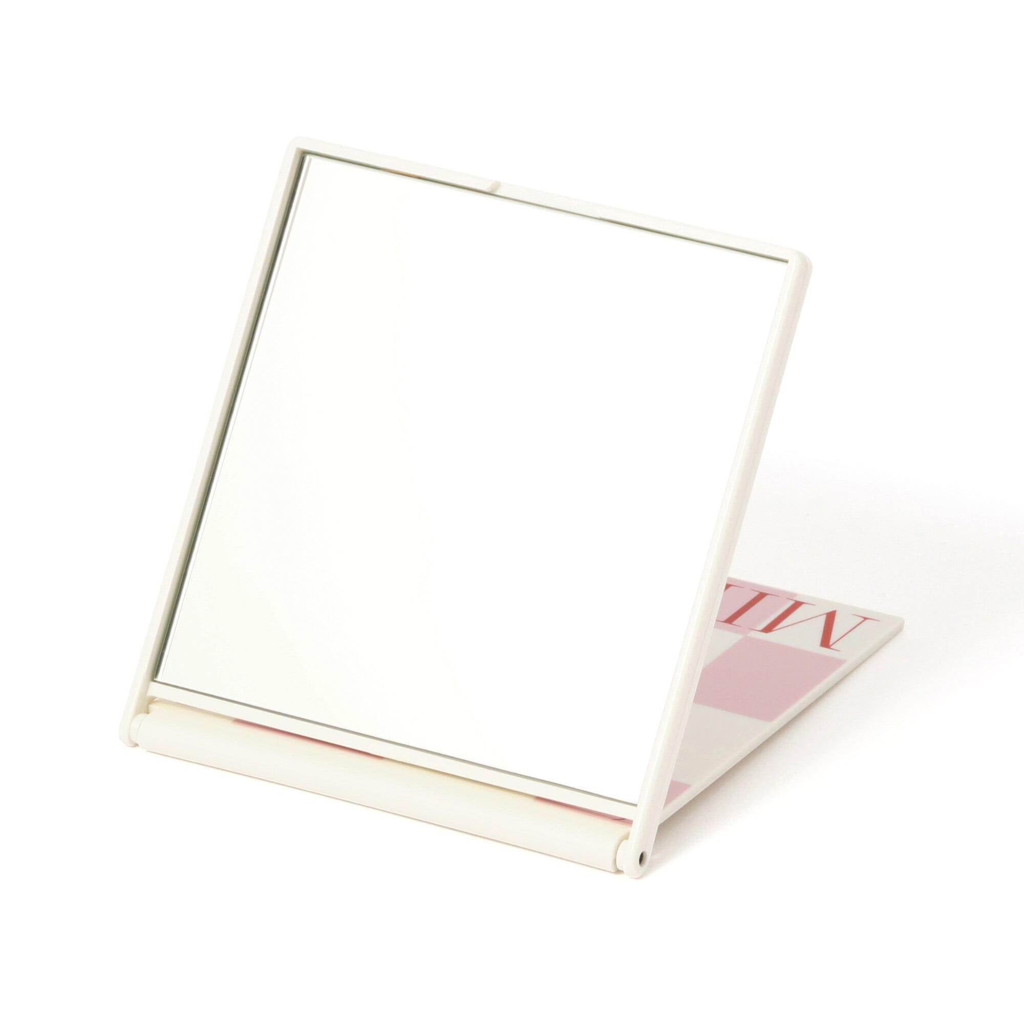 Pink Face Check Mirror - Portable Makeup Mirror with LED Light for Perfect Makeup Application at Home & Travel | Ideal for Vanity, Bathroom, and On-the-Go Touch Ups