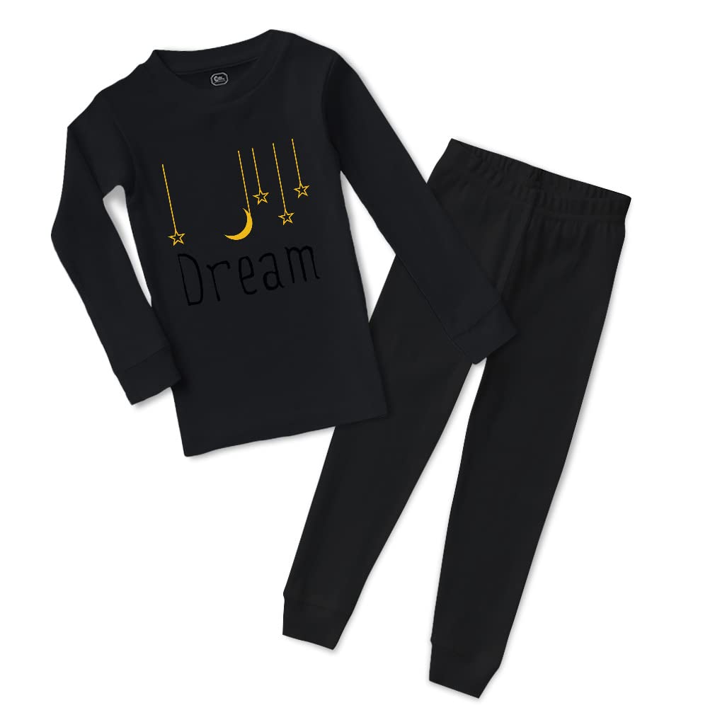 Custom Cotton Toddler Pajamas for Boys & Girls - Soft Snug Fit with Dreamy Moon & Stars Print | Perfect for Bedtime, Sleepovers & Cozy Family Nights