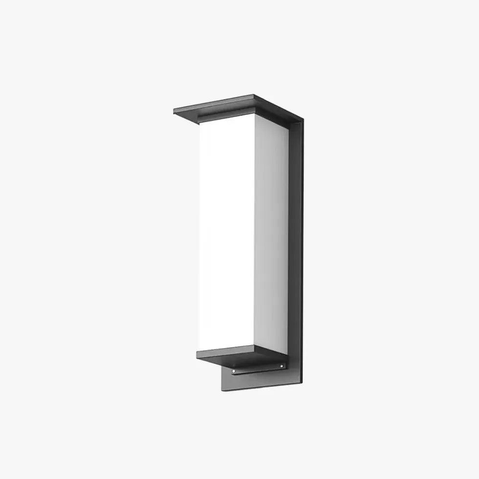 Modern Solar Powered Outdoor Wall Light - Waterproof Rectangle Design for Patio, Garden, and Pathway Lighting