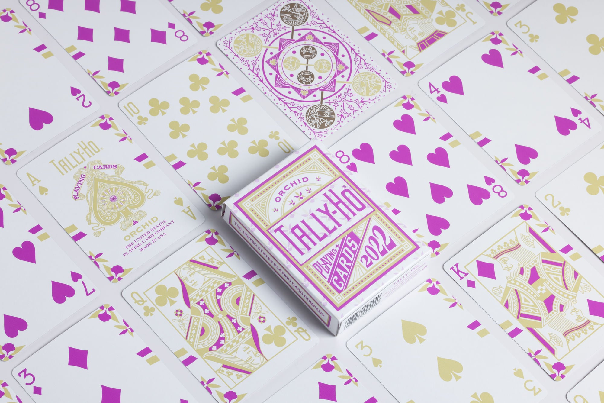 Tally Ho Orchid Playing Cards - Premium Quality Poker Cards for Magic Tricks, Cardistry & Card Games - Perfect for Professional Magicians & Card Enthusiasts
