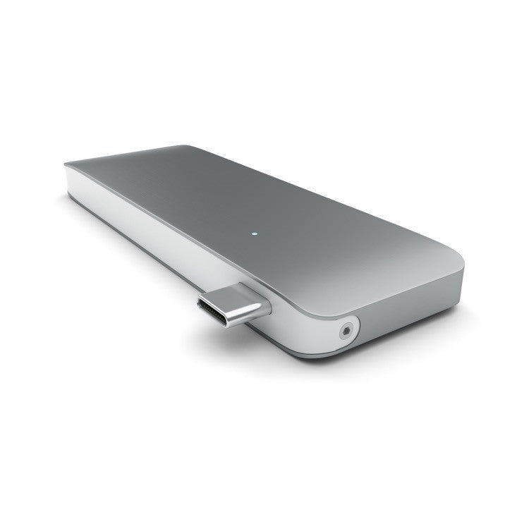 Satechi 3-in-1 USB C Hub with USB 3.0 & Type C Ports - Space Gray | Compact Multi-Port Adapter for MacBook, iPad Pro & Windows Laptops | Home Office & Travel Charging Solution