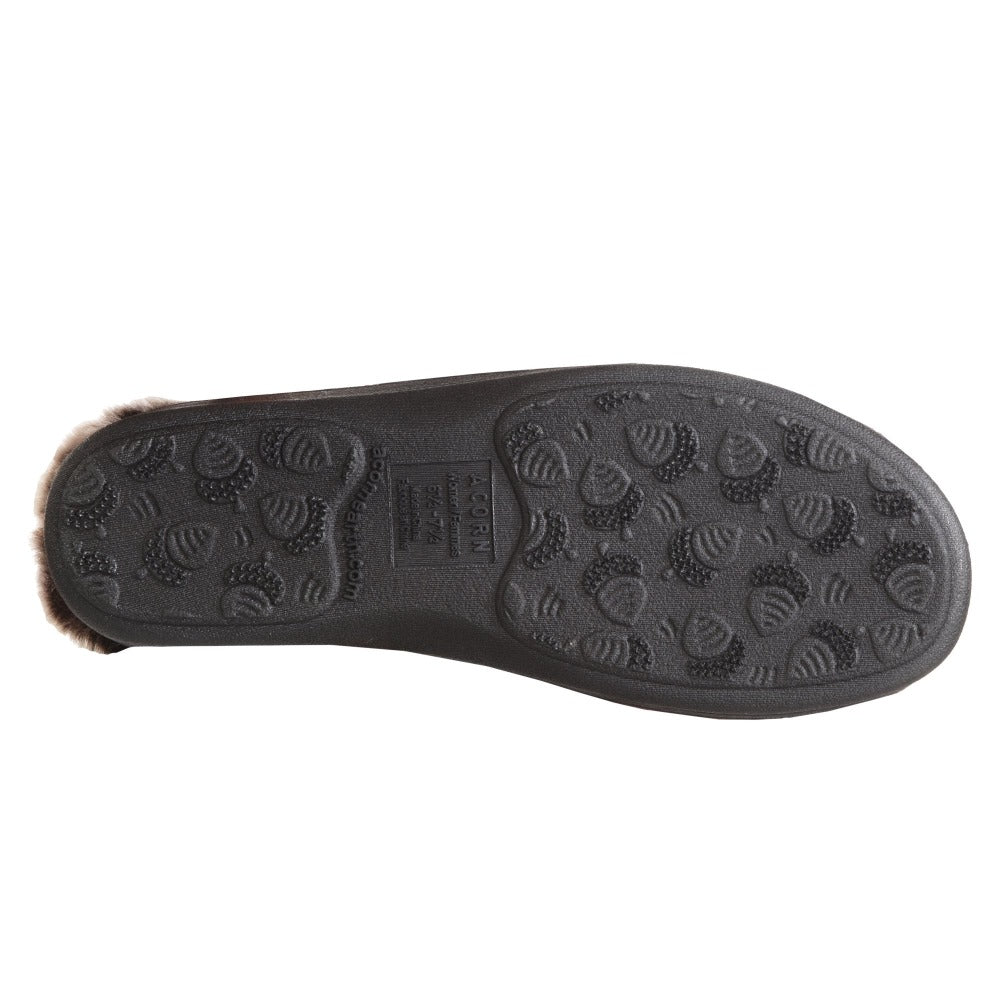 Women's Faux Fur Chinchilla Collar Slippers with Non-Slip Indoor/Outdoor Sole - Cozy House Shoes for Winter, Lounge, and Outdoor Errands