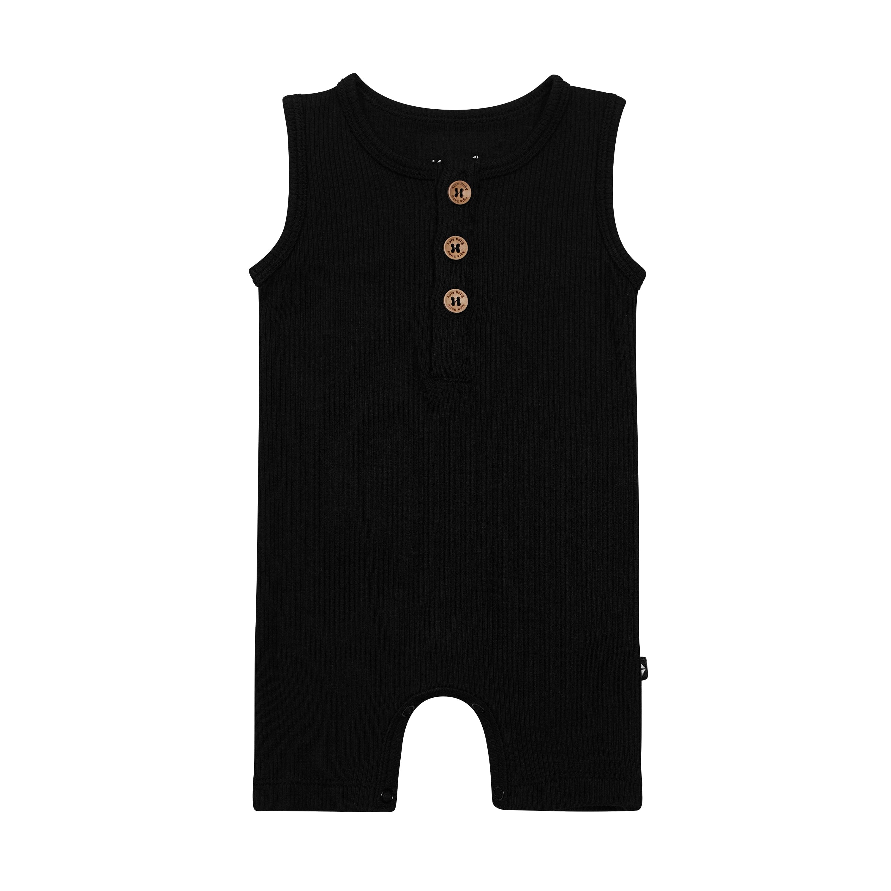 Midnight Blue Ribbed Sleeveless Shortall Jumpsuit - Casual Summer Outfit for Women | Perfect for Beach, Picnic & Outdoor Activities