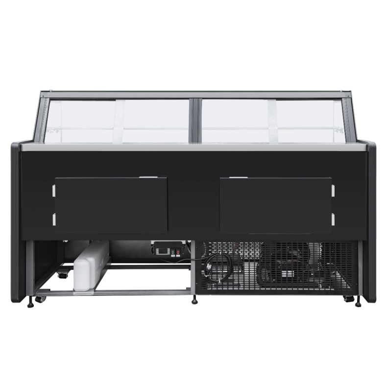 1.5 Meter Deli Showcase Glass Display Case - Commercial Refrigerated Food Display for Bakery, Deli, and Supermarket Use