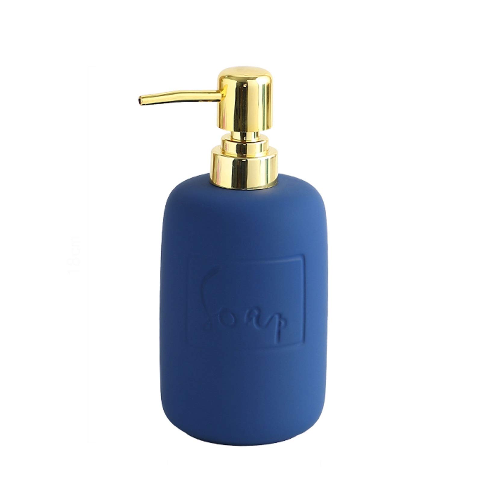 Premium Ceramic Soap Dispenser - High Capacity Manual Liquid Soap & Lotion Dispenser for Kitchen, Bathroom, Washstand | Refillable Hand Soap Dispenser for Home, Office & Restaurant Use