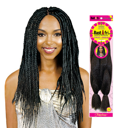 Rastafri Twist and Dread Hair Extensions - Natural Synthetic Braiding Hair for Women | Perfect for Dreadlocks, Twist Hairstyles, and Protective Styles