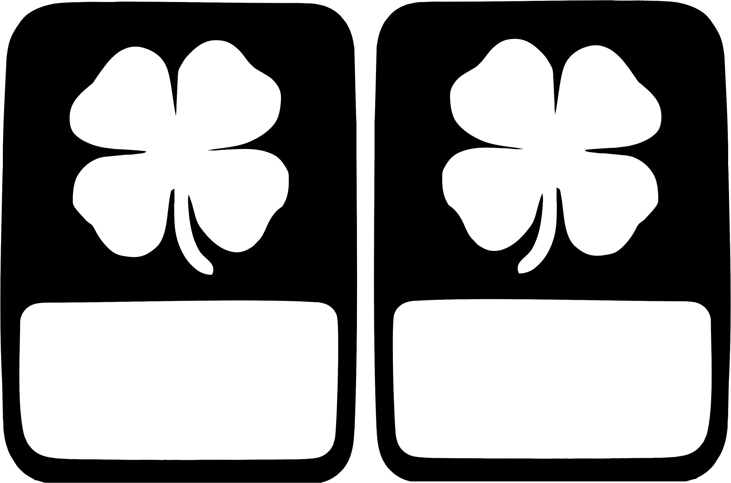 Four Leaf Clover Tail Light Covers for Jeep Gladiator - Non-LED Replacement Lens Covers - Enhance Your Jeep's Style for St. Patrick's Day & Off-Road Adventures