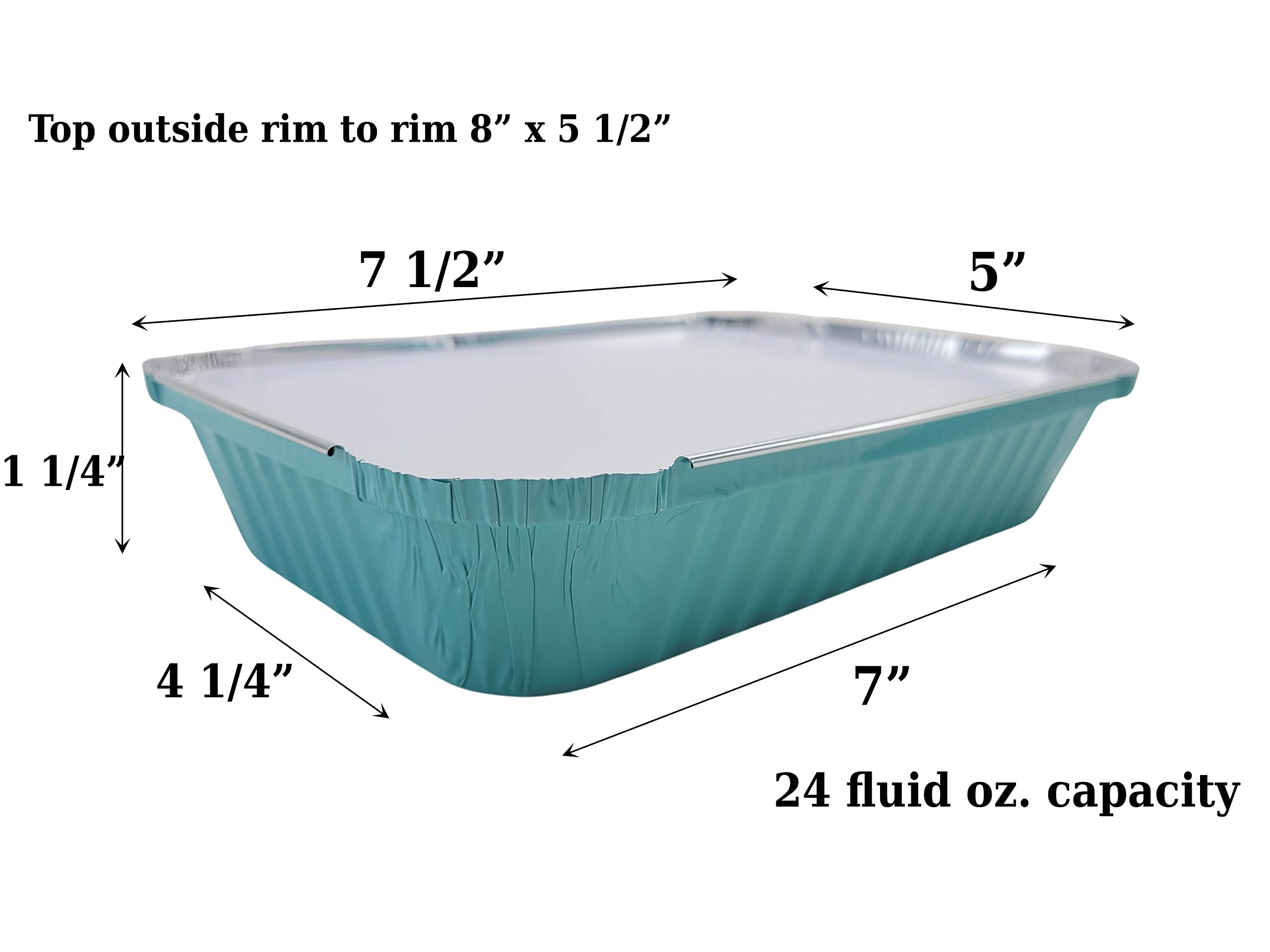 KitchenDance 1000-Pack Blue Aluminum Foil Baking Pans with Board Lids - 1.5lb Shallow Takeout Food Containers for Cooking, Freezing & Meal Prep - Perfect for Restaurants, Catering & Home Baking (6417L)