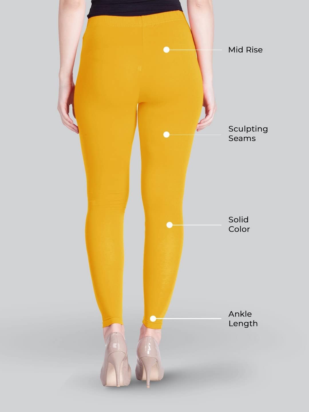 Breathable Women's Leggings with Elastic Waistband - Comfortable & Versatile Tights for Yoga, Running & Daily Wear - Size XL