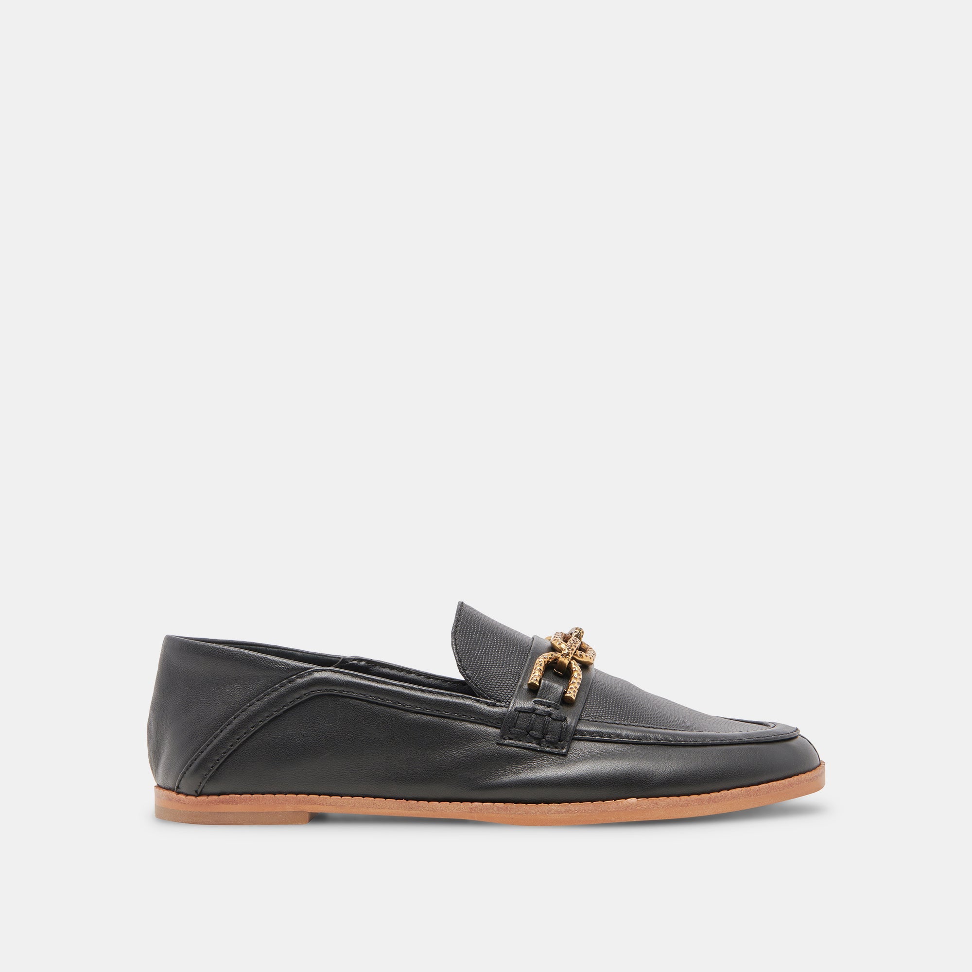 Reign Flats Black Leather Shoes for Women - Stylish & Comfortable Casual Footwear for Work, Travel & Everyday Wear