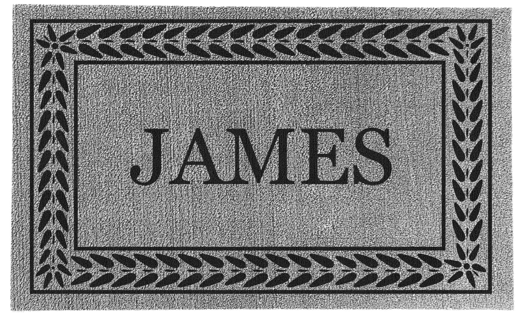 Personalized Leafy Vine Border Doormat - Custom Welcome Mat for Front Door, Porch, or Patio Decor - Home Entryway & Outdoor Decor