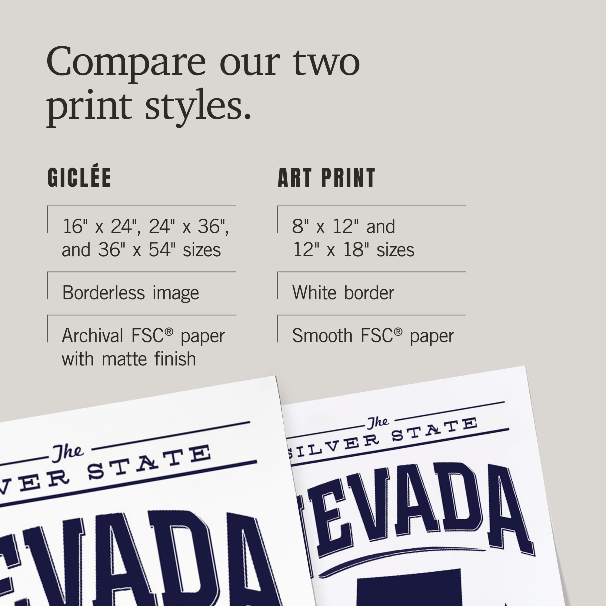 Lantern Press 16x24 Inch Premium Giclee Art Print - Nevada State Pride Wall Decor in Classic Blue & White | Perfect for Home, Office & Gift Giving