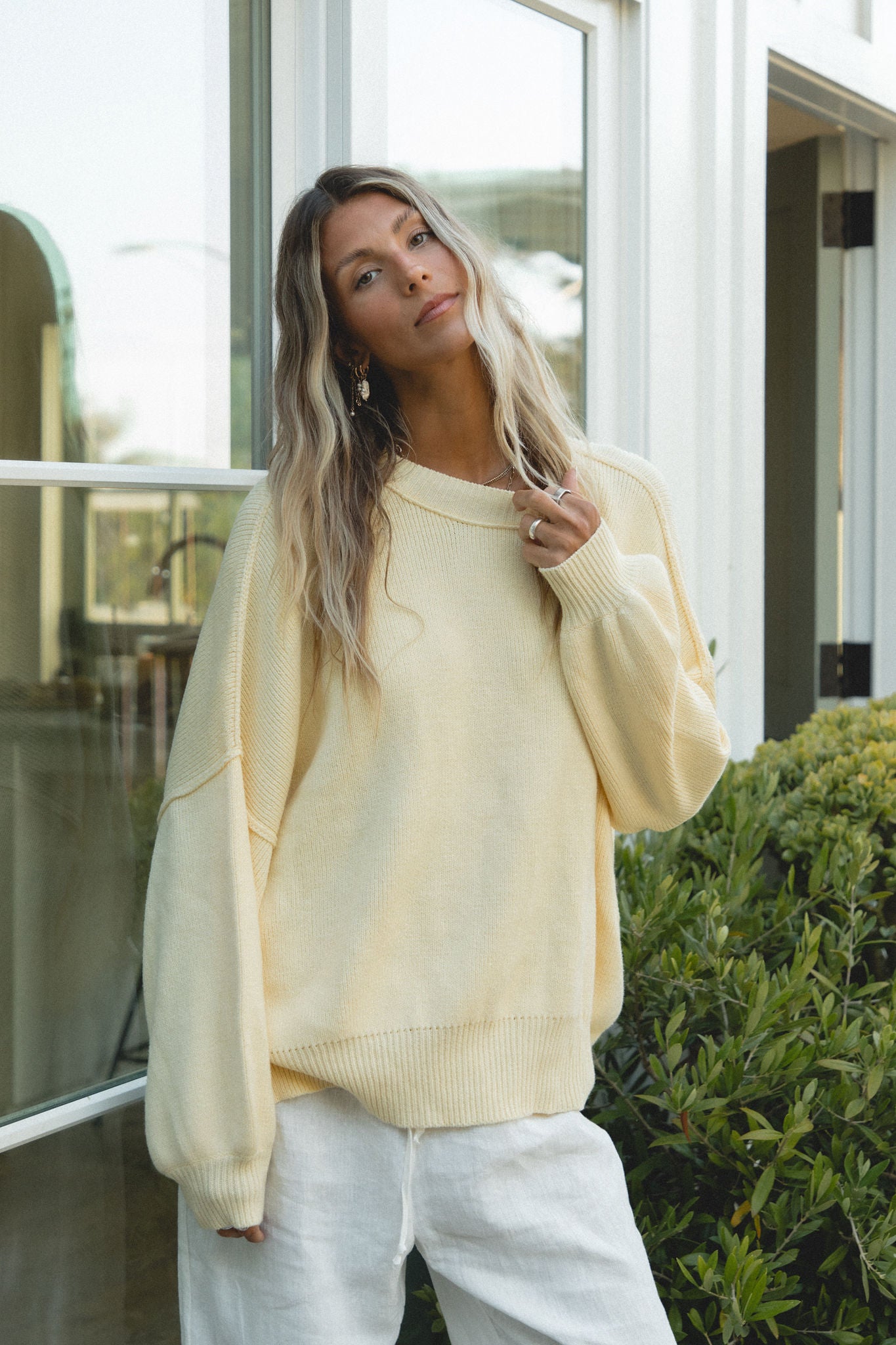 Chloé Oversized Knit Sweater for Women | Soft Chunky Cable Knit Pullover | Winter Warm Casual Wear | Perfect for Holiday Parties & Cozy Nights