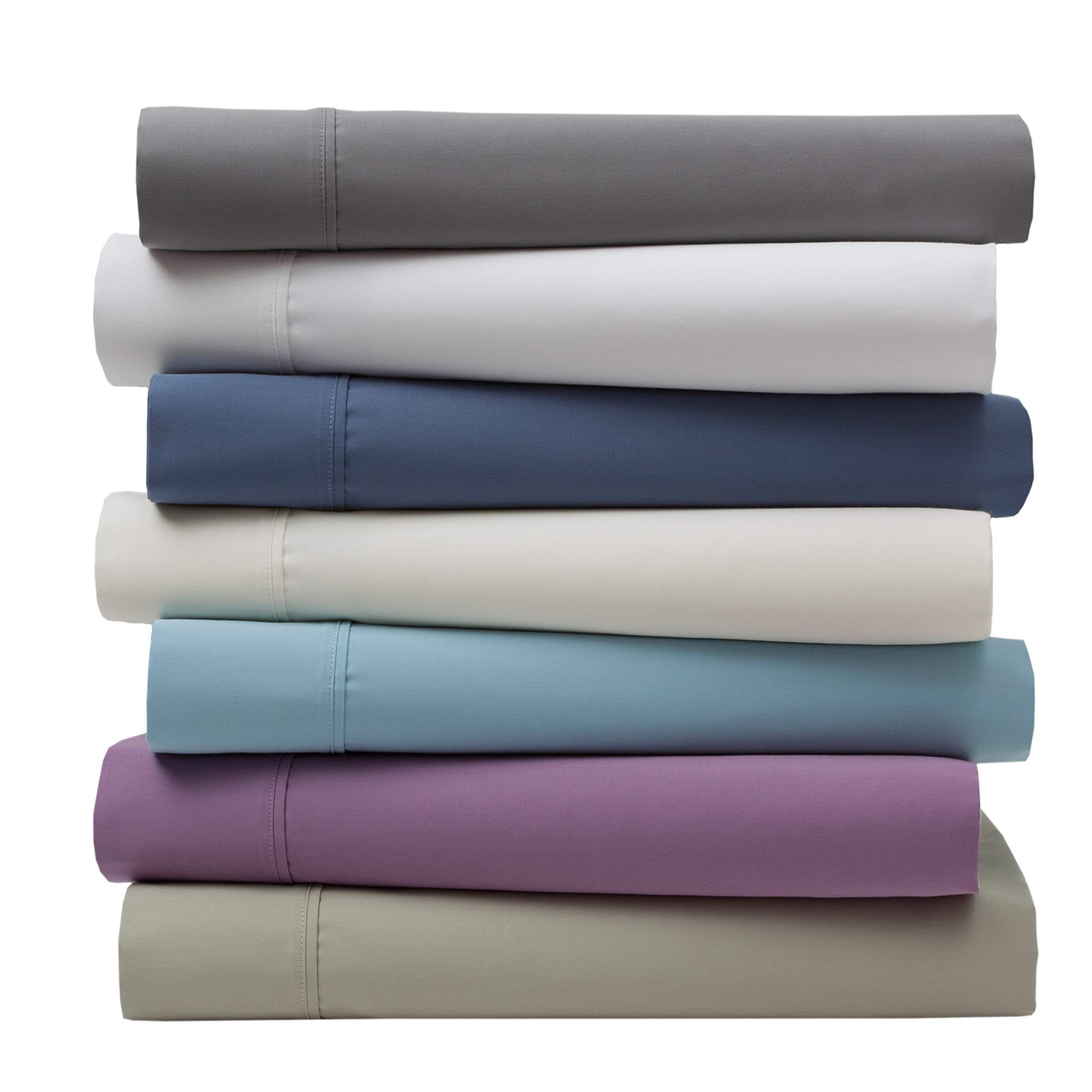 4-Piece RV King Bed Sheet Set - 100% Cotton 800 Thread Count with 16-Inch Deep Pockets | Light Grey | Soft & Breathable for Comfortable Sleep | Perfect for RVs, Campers, and Small Spaces