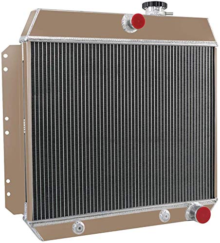 AlloyWorks 3-Row Aluminum Radiator with Shroud Fan & Relay Kit - Compatible with 1949-1954 Chevy Bel Air/Sedan/Coupe - High-Performance Cooling Upgrade for Classic Car Restoration & Hot Rod Builds