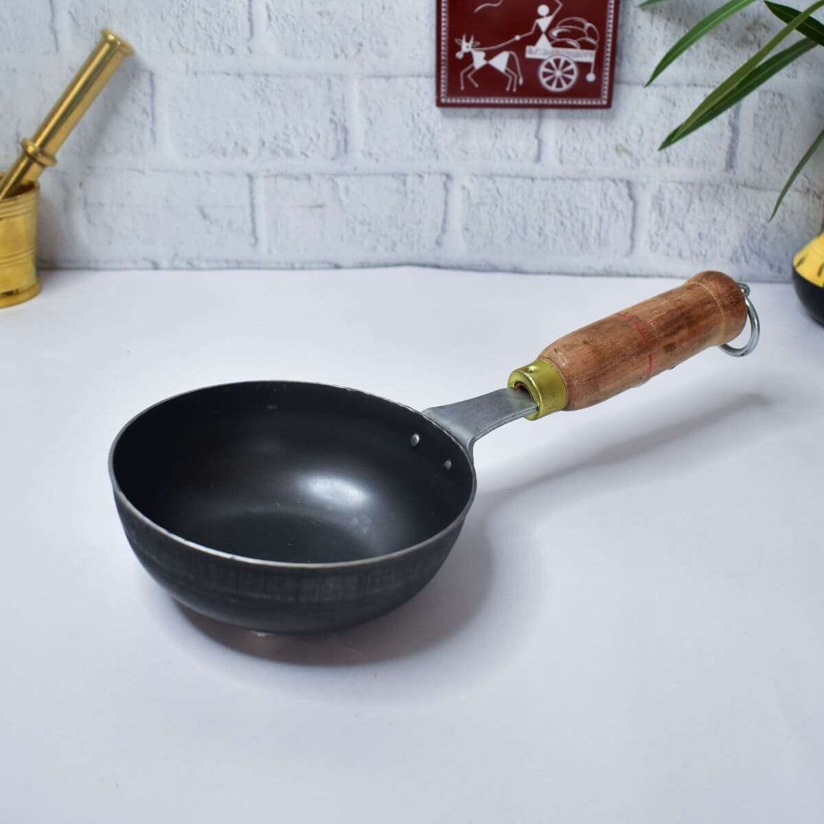 Premium Stainless Steel Tadka Ladle for Indian Cooking - Perfect for Tempering Spices, Dals, and Curries - Ideal for Home Chefs & Restaurants